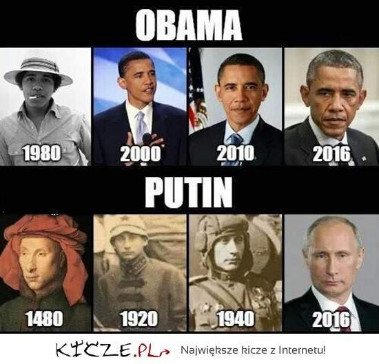 To jest STRASZNE! Stare zdjęcia Obamy i Putina!