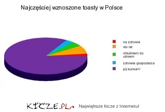 Najczęściej WZNOSZONE TOASTY w Polsce- tak to właśnie u nas wygląda