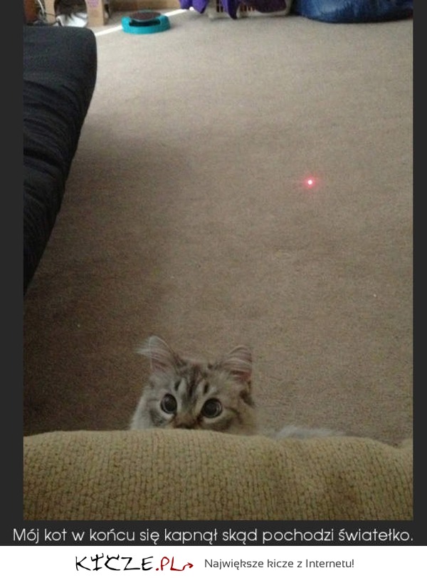 Światełko z lasera