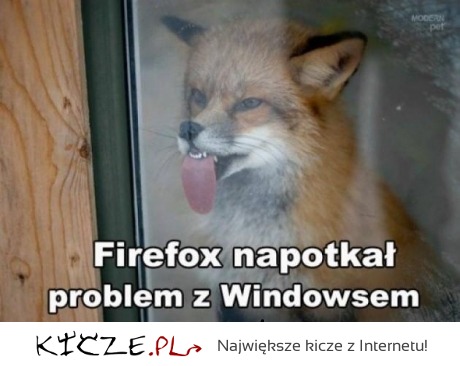 Firefox napotkał problem