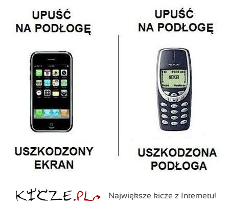 Różnica między telefonami...