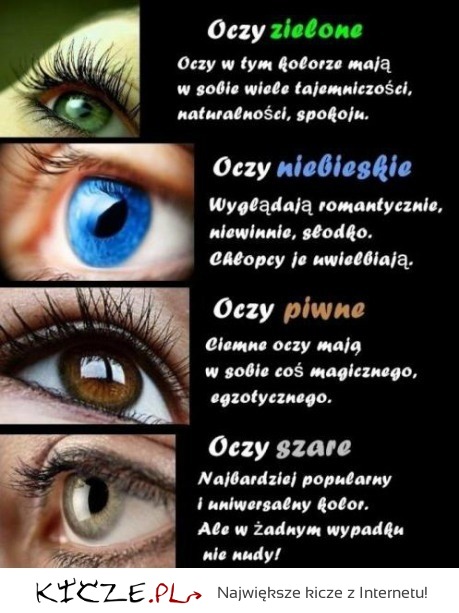 Zobacz co mówi o Tobie twój kolor oczu! Zielone, niebieskie czy szare
