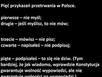 Pięć przykazań przetrwania w Polsce, PIĄTE boli najbardziej!