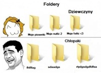 Nazwy folderów - DZIEWCZYNY vs. CHŁOPAKI :D