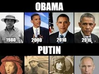 To jest STRASZNE! Stare zdjęcia Obamy i Putina!