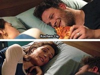 Pizza w łóżku